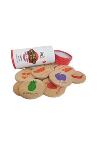 Bee Smart Ahşap Memory Game Fruits Meyveler