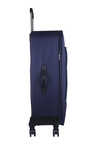 Best Battal Boy Sekiz Teker XL Kumaş Valiz Lacivert 80 CM