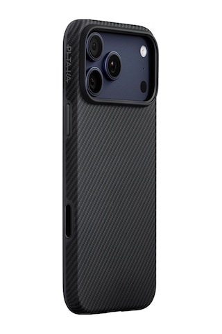 Apple Uyumlu iPhone 17 Pro Max Kılıf M-safeli 1500d Aramid Fiber Pitaka Military-grade Classic Serisi Siyah-gri Siyah - Gri