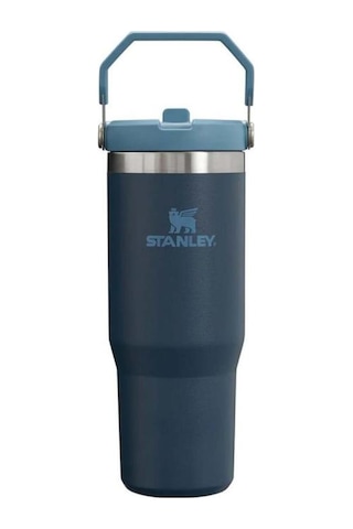 Stanley The Iceflow Flip Straw Pipetli Termos Bardak 0,89 Lt Lacivert