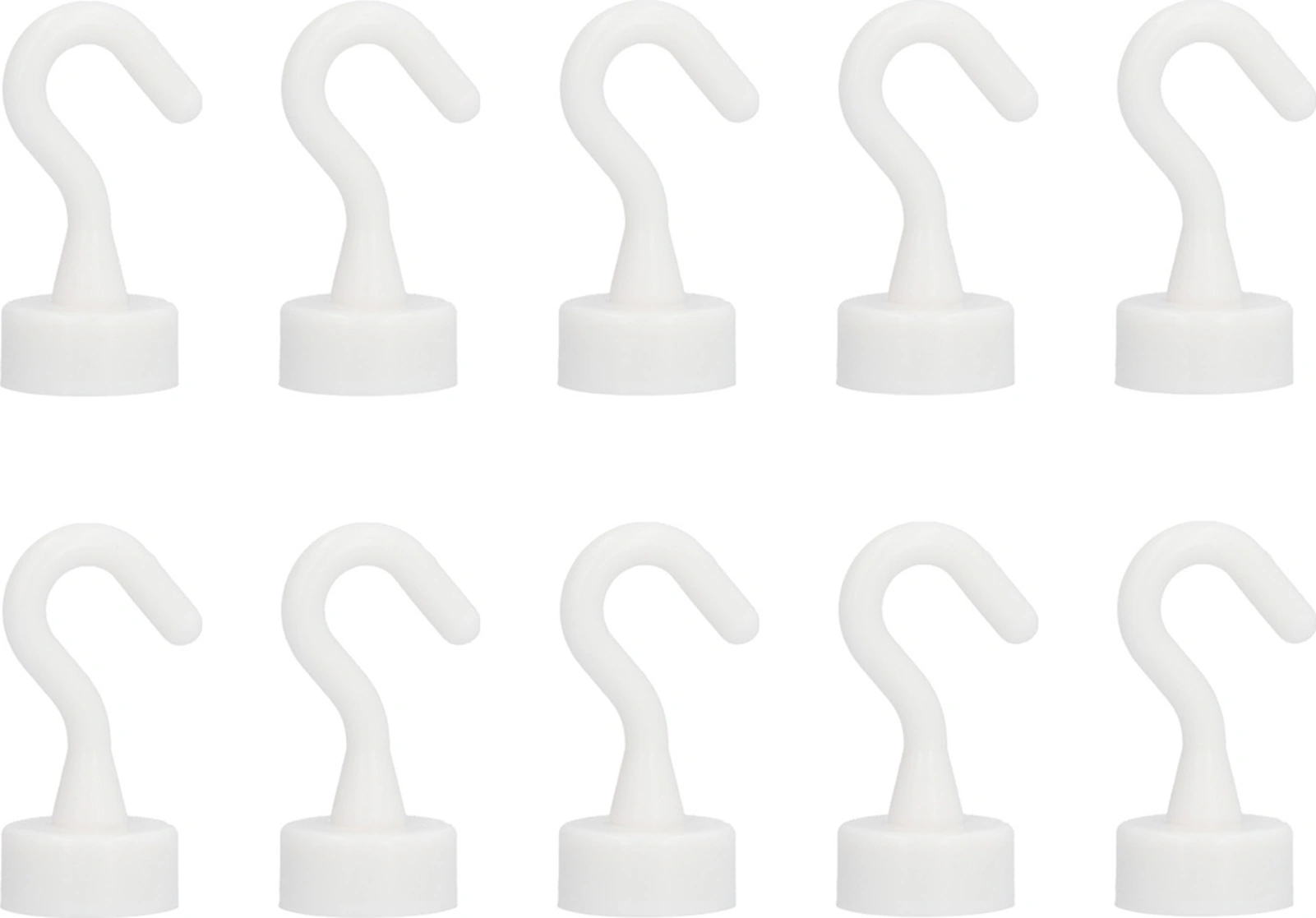 Moveevo 10'lu Ağır Duty Abs Manyetik Kanca Seti - Buzdolabı/mikrodalga Uyumlu, 5kg Yüke Dayanır, Hafif Ve Dayanıklı Tasarım Diğer