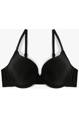 Koton Balenli Sütyen Basic Dolgusuz Kaplı Desteksiz Siyah 4wlk10016mk 4WLK10016MK999 Siyah