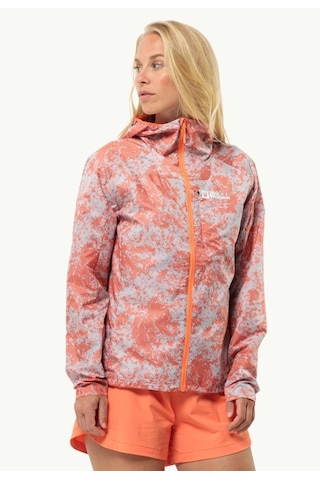 Jack Wolfskin 1307851 8312 Prelight Wind Jkt W Grid Camo Kadın Outdoor Ceket Yeşil