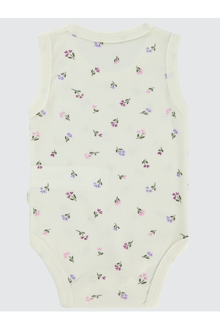 Civil Baby Kız Bebek Çıtçıtlı Badi 1-36 Ay Ekru