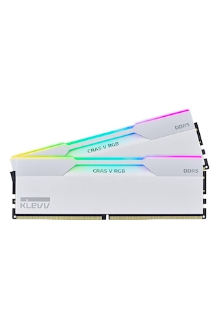 Klevv Cras V Rgb 48gb 2x24gb 6000mhz Cl30 Intel Xmp 3.0 Amd Expo Ddr5 Brilliant White Ram Kd5kgud80-60a300j