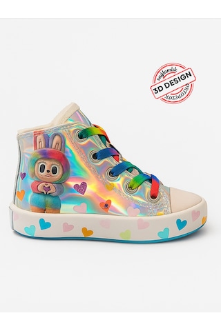 Casa Lb Fermuarlı Hologram Sneakers Gri