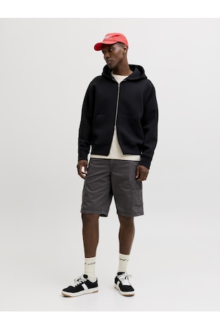 Jack & Jones Erkek Rahat Kalip Kargo Sort - Cole - 12292263 Asphalt