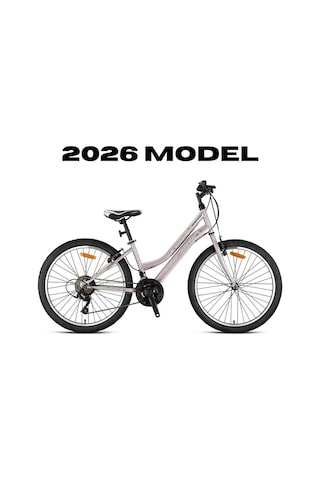 Geroni Swan Lady - 26" - Mtb -14'- 21 Vites - V.b - Beyaz Pembe-bej/füme Pembe