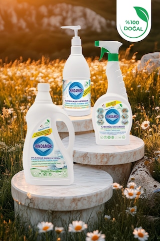 3lü Temizlik Seti-leke Çıkarıcı-bulaşık Makinesi-elde Bulaşık Deterjanı 2200 ML