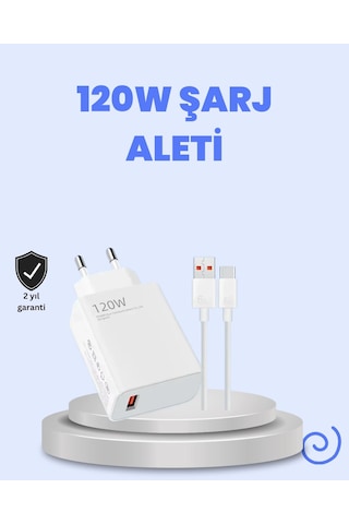 Mey Najmaddin 120 Watt Turbo Şarj Cihazı Xiaomi Redmi Note 10 11 12 Uyumlu Najmaddin