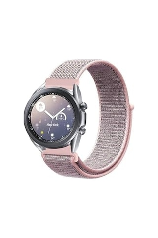 Samsung Galaxy Watch 3 41mm Uyumlu Kordon Kumaş Spor Tasarım Kayış