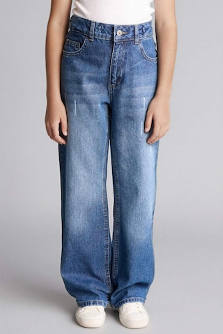 Defacto Straıght Wıde Jean Pantolon Kız Çocuk G9536a826spnm29 Yeşil-nm29