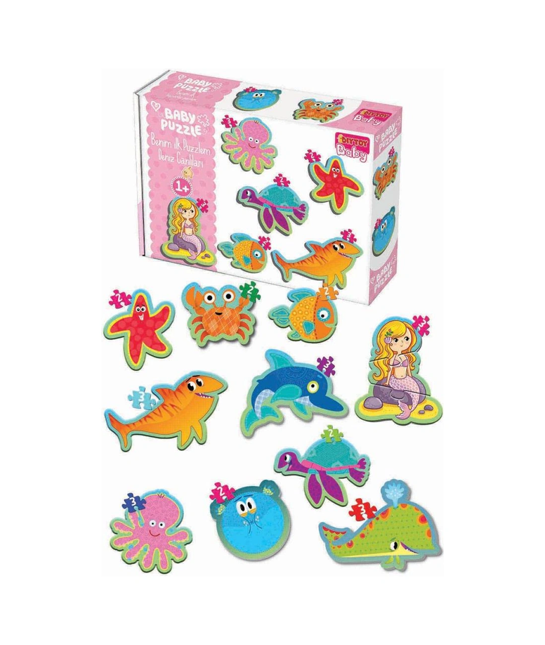 1710 Baby Puzzle Benim İlk Puzzlem Deniz Canlıları