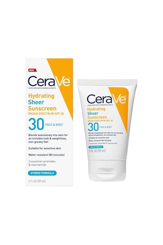 Cerave Hydrating Sheer Spf30 Yüz Ve Vücut Güneş Kremi 89ml