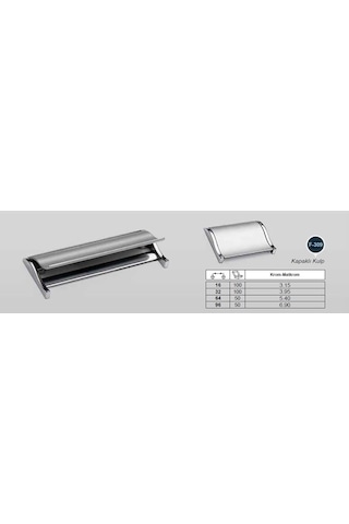 Kulp Kapaklı 96mm Krom-matkrom