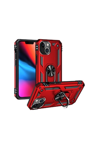 Apple Uyumlu iPhone 13 Mini Kılıf Zore Vega Kapak-Siyah