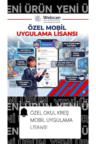 Profesyonel Okul V1 Özel Okul Ve Kreş Yönetim Uygulaması Lisansı