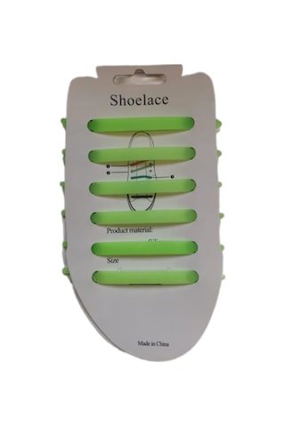 Ierdı Spor Ayakkabıları İçin Floresan Silikon Bağcıklar 12 Adet 265900533 Yeşil
