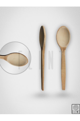 Gürgen Ağacı El Yapımı Tahta Ahşap Kaşık Mutfak Yemek Kaşığı 27cm