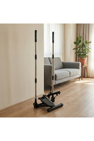 Pro Serisi Hidrolik Dirençli Kollu Stepper Çelik Şase Sessiz Step Spor Aleti