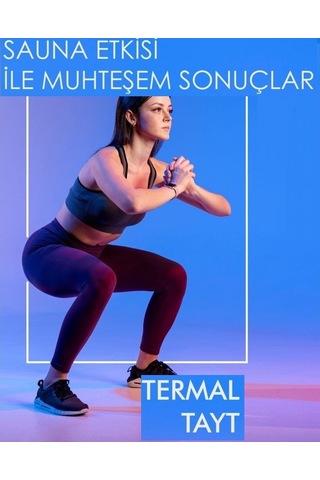 Termal Sauna Tayt Sauna Etkili Terleme Taytı Sweat Sweet Sauna Siyah