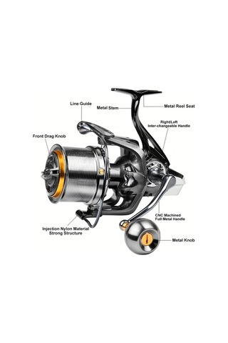 Motion003 Proberos Nag10000 Serisi Ambidextrous Aluminyum Dönen Olta Makarası Deniz Balıkçılığı İçin Ideal