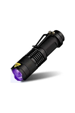 Besthome1 Uv Mor Işık 600 Lümens Zoom Feneri - Şık Bakır Siyah, Güçlü Ve Yüksek Performanslı Bakır - Siyah