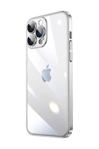 Apple Uyumlu iPhone 14 Pro Max Kılıf Vayt Sert Mika Kapak Slims Hassas Tuş