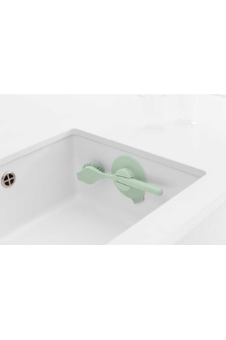 Brabantia Jade Green Bulaşık Fırçası Ve Tutacağı Siyah