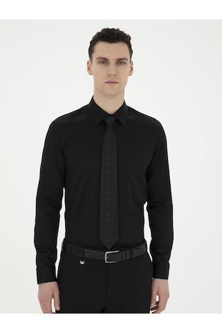 Pierre Cardin Erkek Siyah Gömlek Basic 50286102-vr046 Siyah