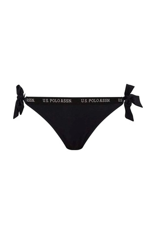 U.S. Polo Assn. Kadın Siyah Kalın Ipli Bikini Alt Siyah