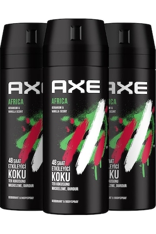 Axe Africa Erkek Sprey Deodorant 150 ML x 3