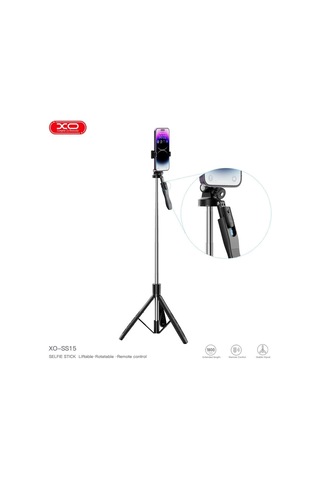 Mobil Cihaz Çekim Cihazı Telefon Ayağı Ss15 3 Ayaklı Uzaktan Kumandalı 1800mm Selfie Çubuğu