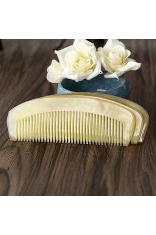 Singree 11cm Doğal Boynuz Saç Tarakları - Stres Azaltıcı, Saç Doku Düzeltici, Saç Kirpiklerini Yumuşatıcı, Sağlıklı Saç Bakımı