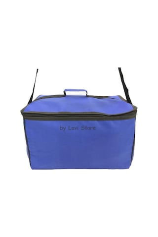 Büyük Sıcak Soğuk Tutucu Korumalı Buzluk Kamp Piknik Plaj Termal Termos Çanta Mavi