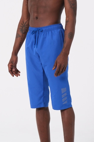 Miami Beach Saks Mavi Diz Altı Uzun Boy Basic Model Su İtici Özellikli Erkek Plaj Deniz Kapri Şort - Dg341-saks 001