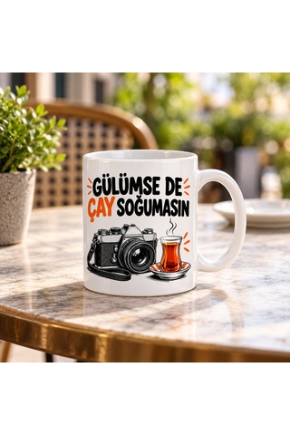 Erdo Ticaret Fotoğraf Sabırsızlığı Tasarımlı Porselen Kupa - Model 823 Erdotıca