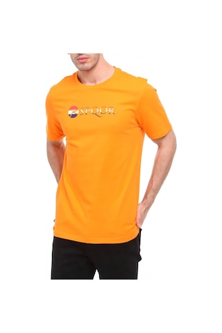R.Spqor Raru S.p.q.o.r Erkek Pamuk T-shirt Arve Oranj Oranj