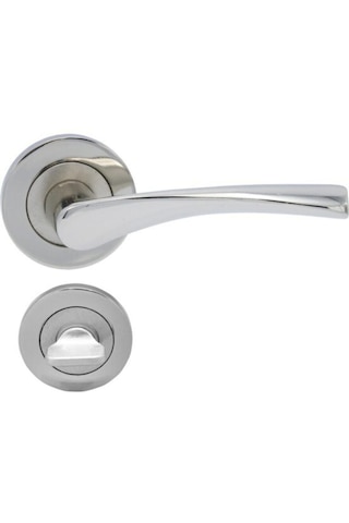 Bravo Rozetli Wc Kapı Kolu Saten 1 Takım + Vida