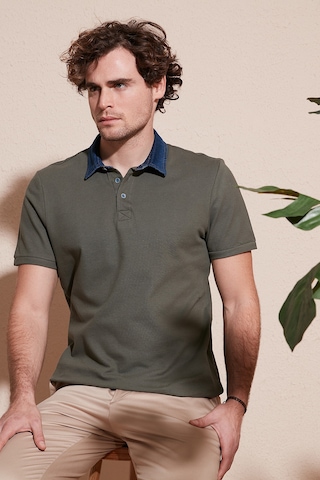 Buratti % 100 Pamuk Düğmeli Regular Fit Erkek Polo Yaka T Shirt 5902134 Haki