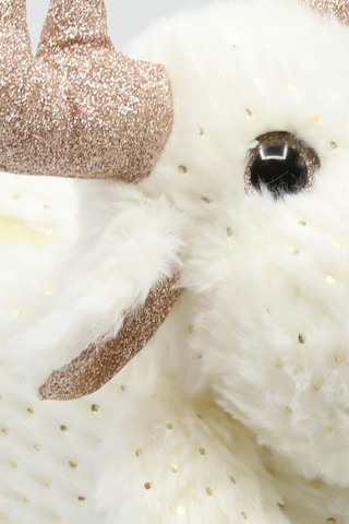 Twigy Geyik Star AA0646 Kadın Hayvanlı Panduf Beyaz 36/41 Beyaz