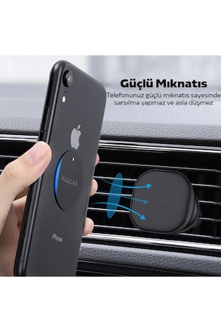 Kuulaa Magnetic-Mıknatıslı Telefon Tutucular için Metal Plaka Se