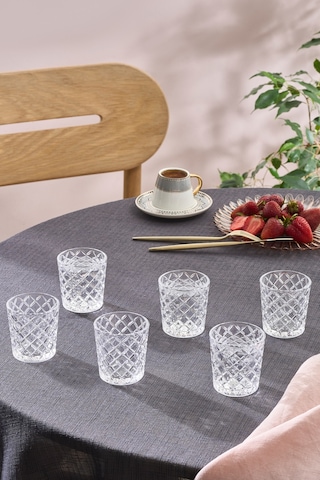 Karaca Vetna Cam 6'lı Kahve Yanı Bardağı 100 Ml