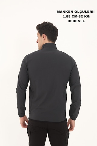 Camp Scoutland Camp255 Outdoor Tactical Su İticili Erkek Fermuarlı Taktik Sweatshirt Antrasit