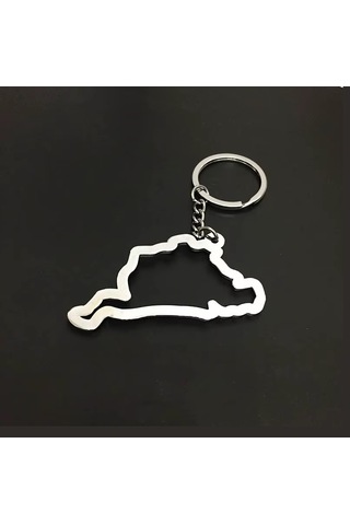 Schulzz Eu Nürburgring Pist Haritası Şeklinde Anahtarlık