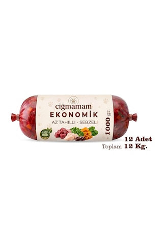 Ekonomik Barf Köpek Maması 12 Kg - 1000 G X 12