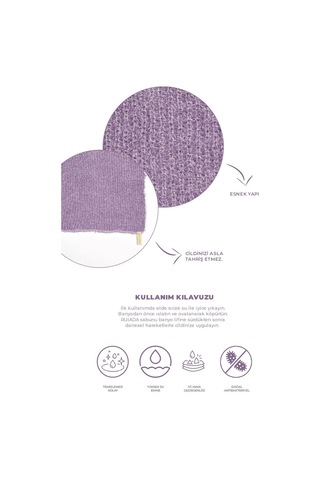 Extra Esnek Mor Banyo Lifi Tüm Cilt Tiplerine Uygun Duş Lifi - Unisex 30x40 Cm