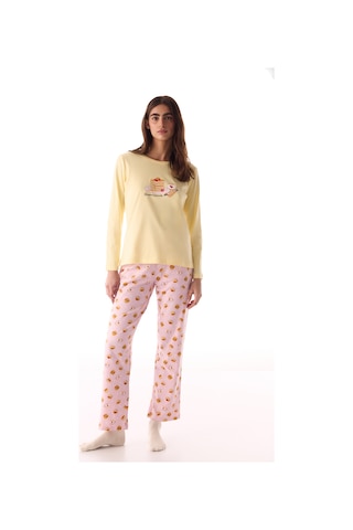 Penti Renkli Breakfast Pantolon Pijama Takımı