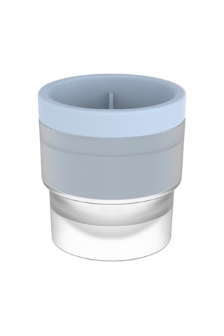 Jeehugo Gıda Kalitesi Silikon Buz Küpü Kalıbı, Ev Ofis Mutfak Kullanıma Uygun, Sızıntısız Tasarım, 77x72mm, Mavi, Kauçuk Kutuda Çok Renkli