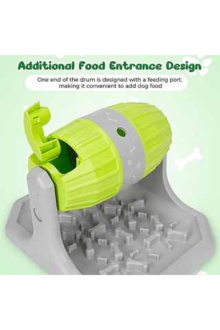Userfriendly11 Yeşil Büyük Kapasiteli Köpek Besleme Oyuncağı Zihinsel Stimülasyon Ve Yavaş Yemek İçin